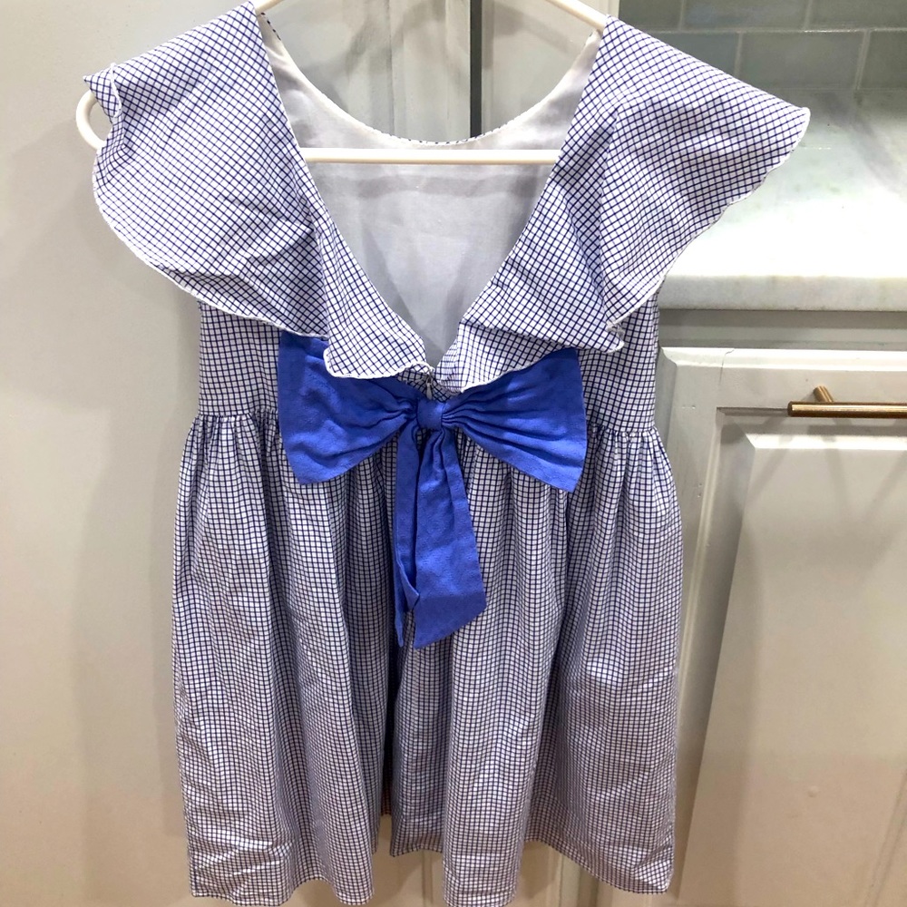 Mabel + Honey check dress with bow